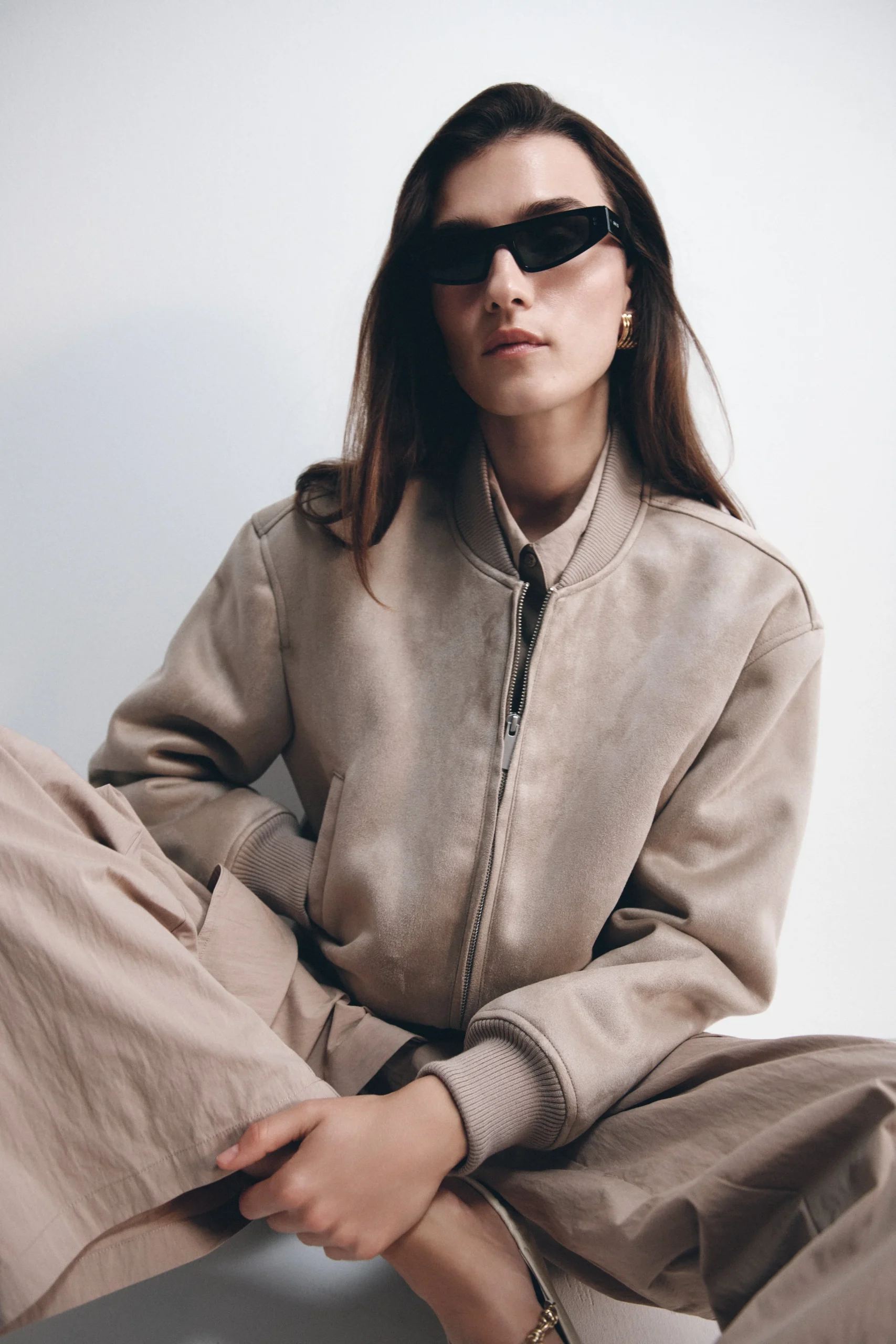 RudySuede Bomber Jacket - Sand