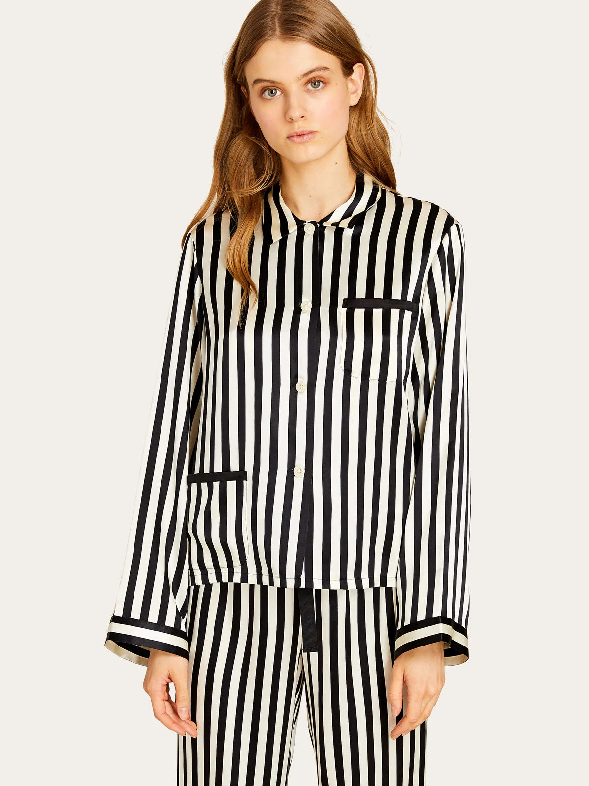 Ruthie Top in Noir Ecru
