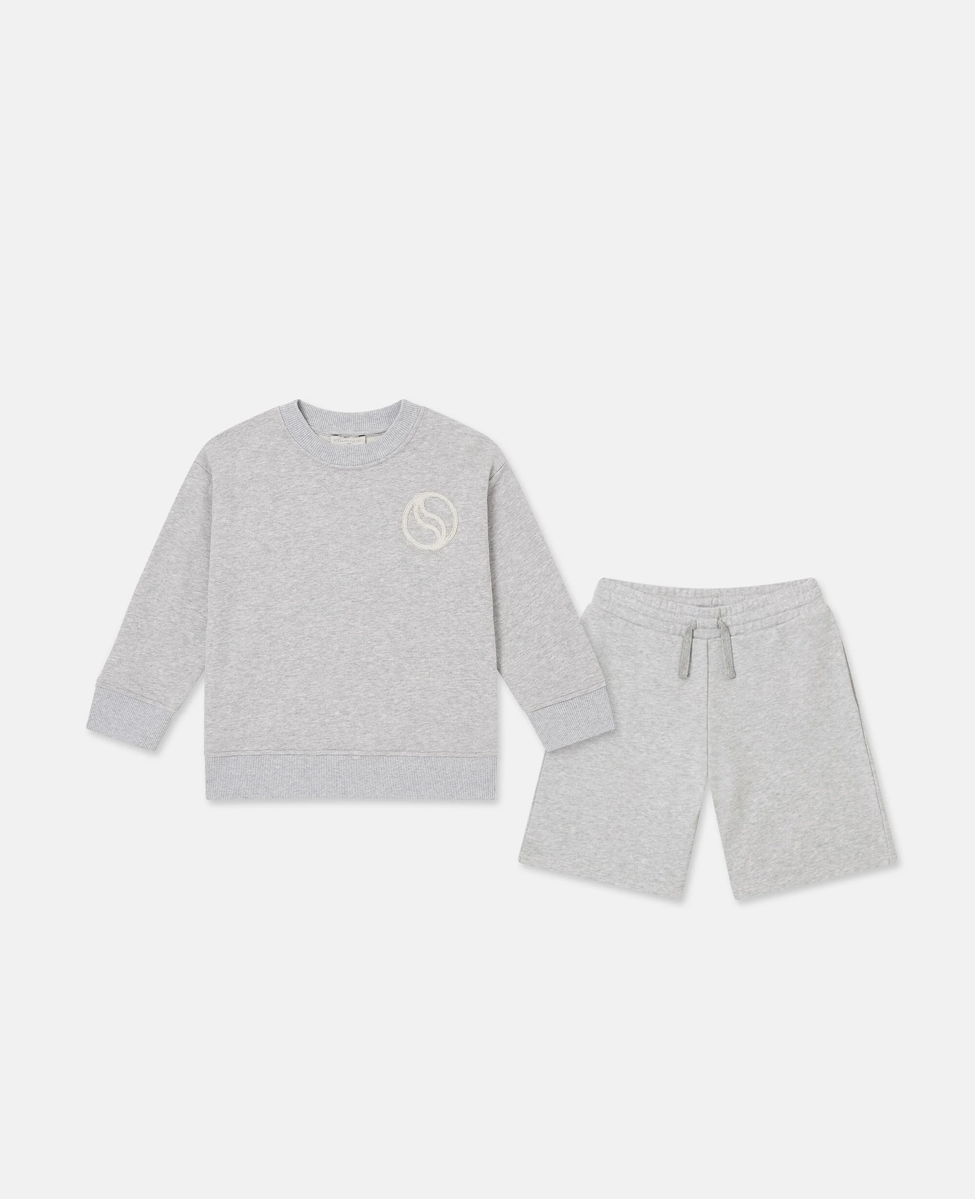 S-Wave Logo Sweatshirt And Shorts Set