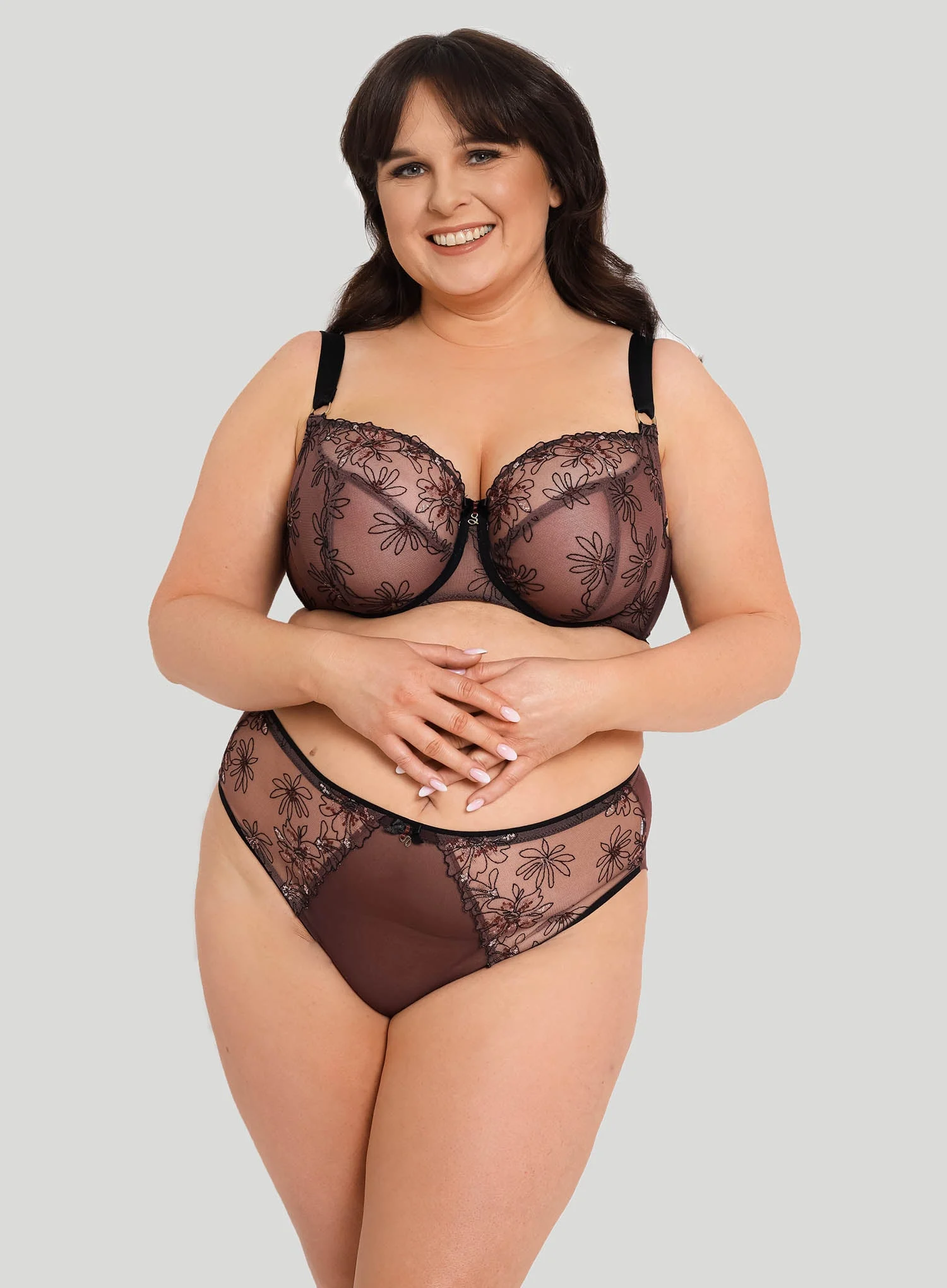 Samanta Lingerie: Gloria Midi Brief Amethystine
