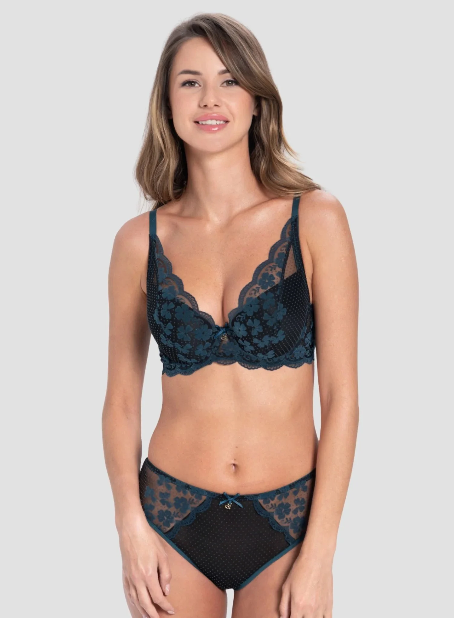 Samanta Lingerie: Scarlett Thong Azure
