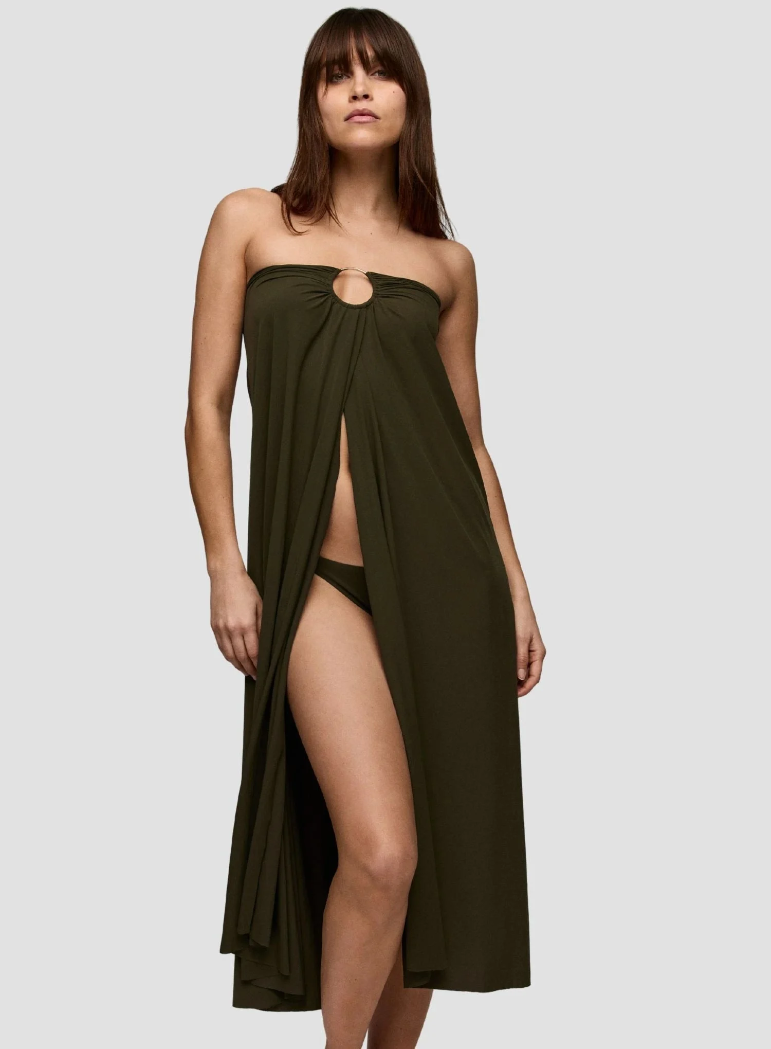 Sarda Swim: Lita Sarong Olive Green