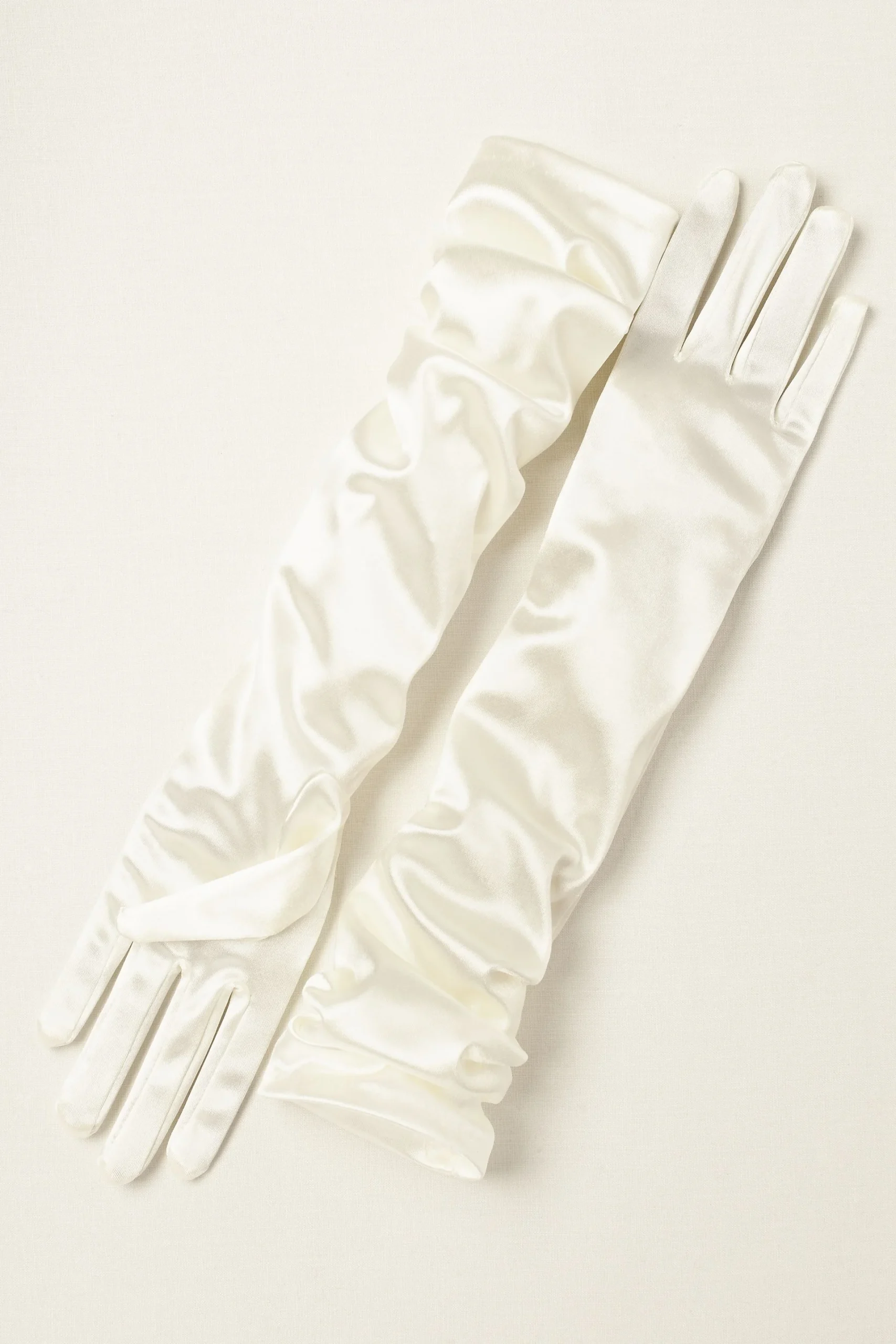 Satin Elbow-Length Gloves