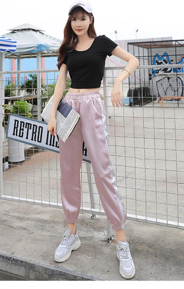 Satin Jogger Pants