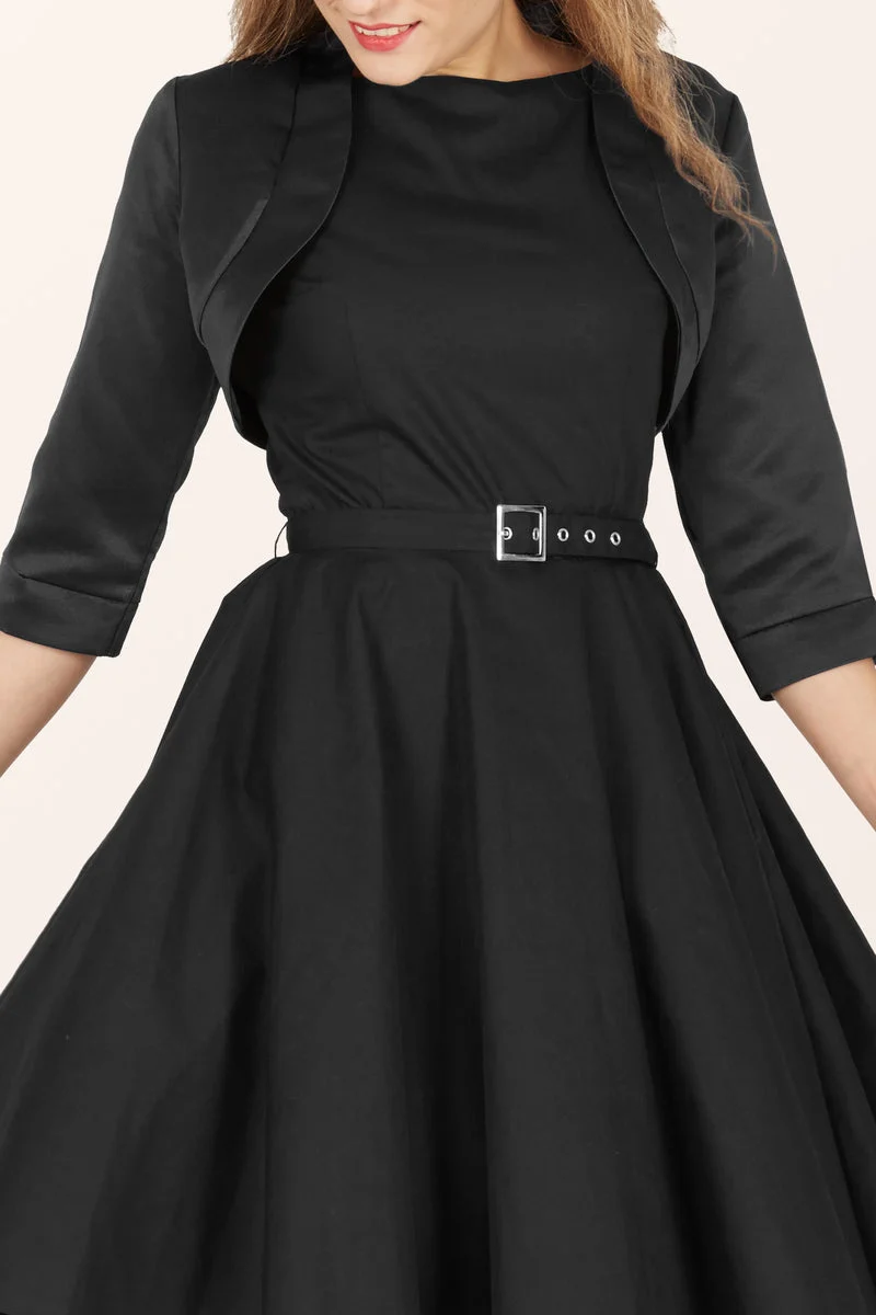 Satin Long Sleeve Bolero