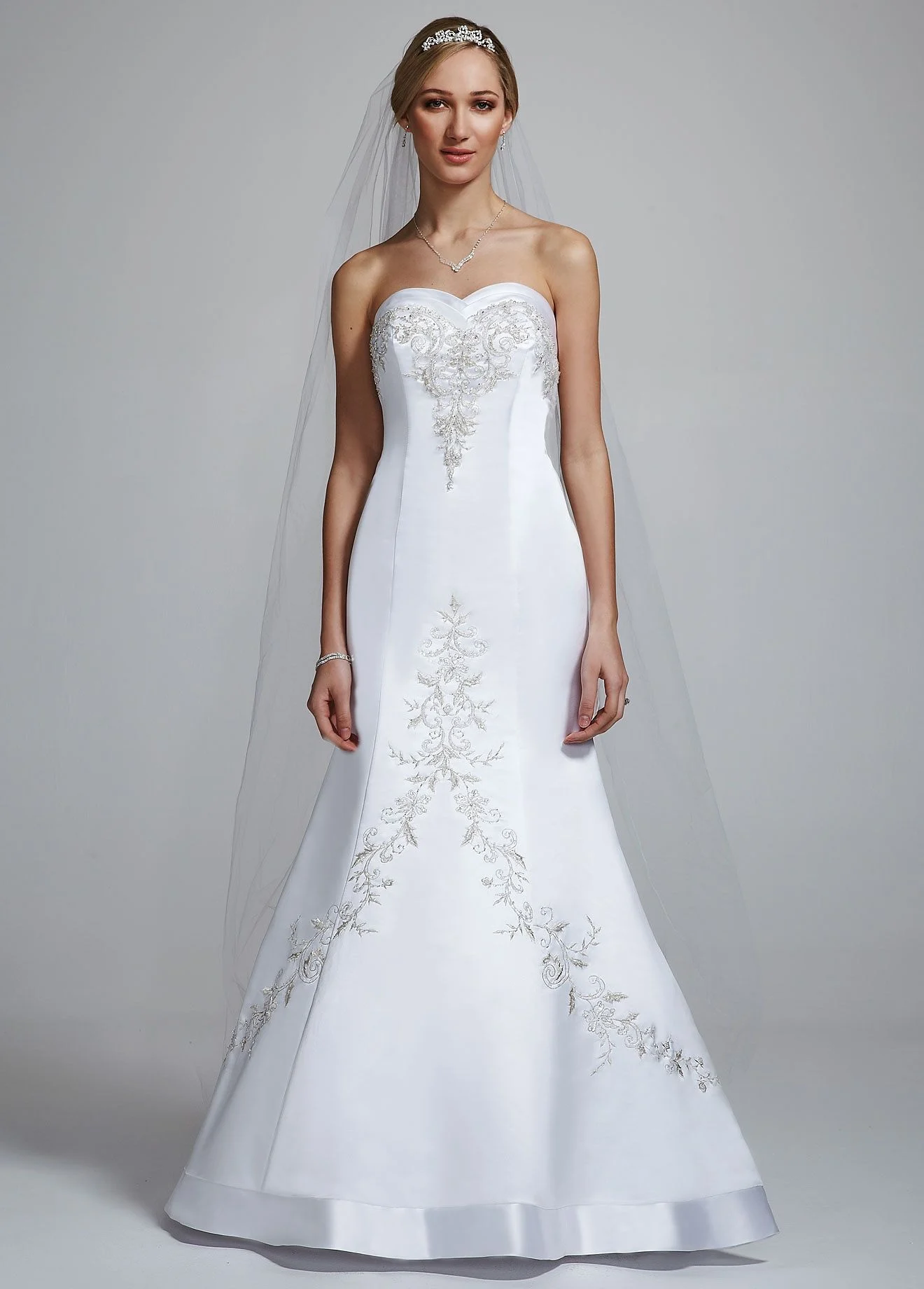 Satin Mermaid Gown with Sweetheart Neckline
