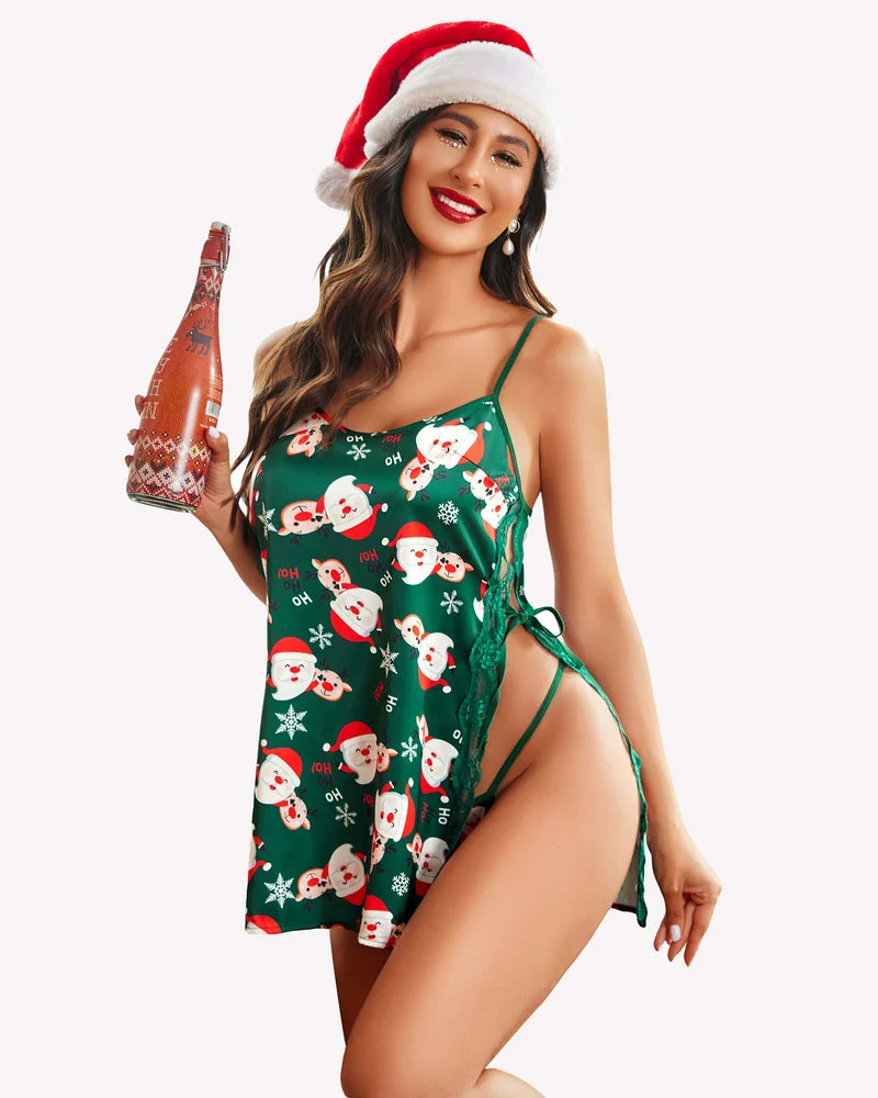 Satin Nightwear Lace Chemise