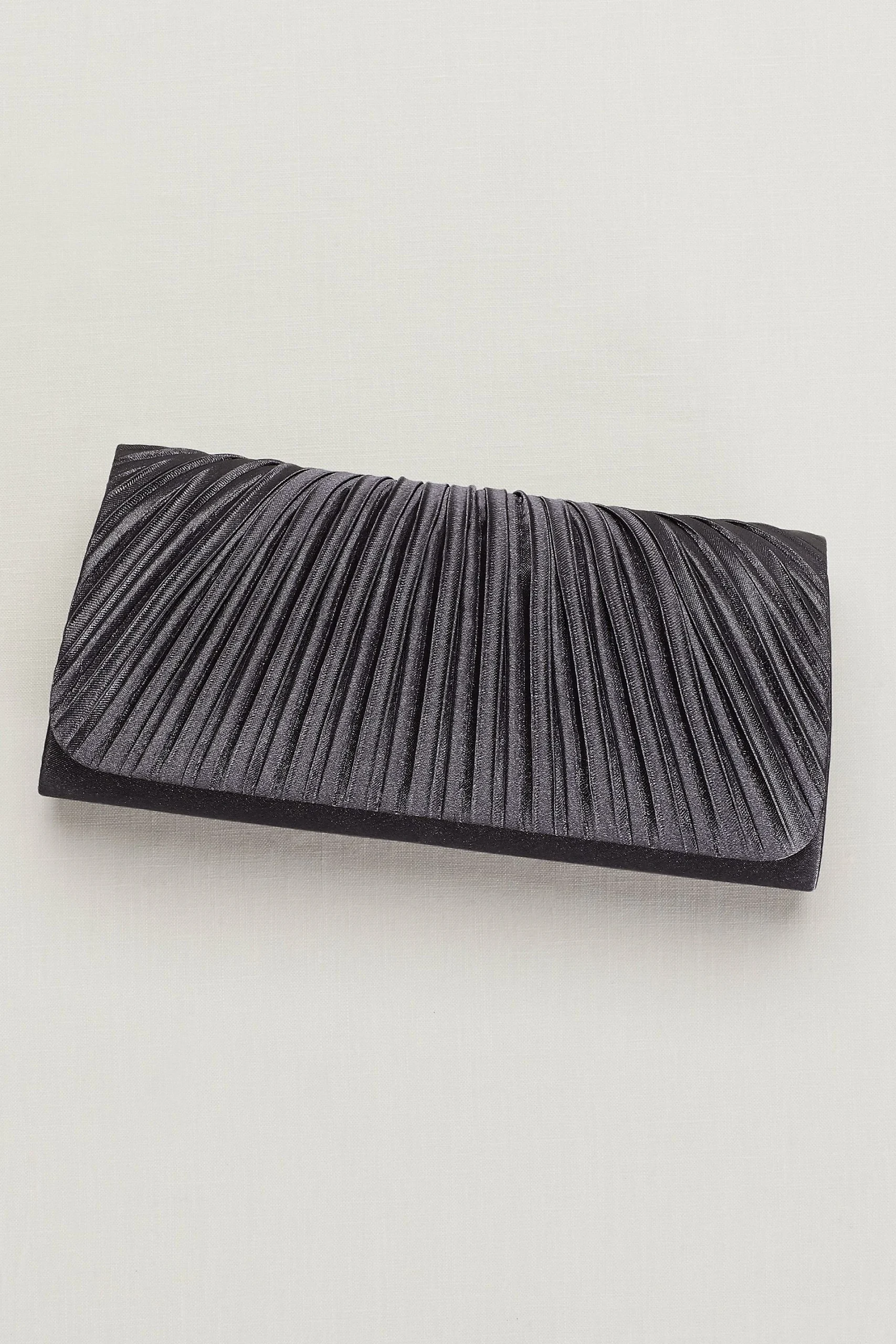 Satin Pleated Clutch