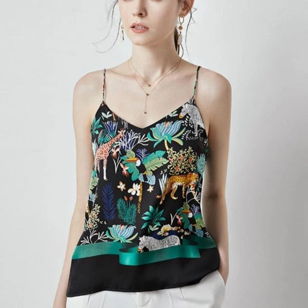Satin Printed Top
