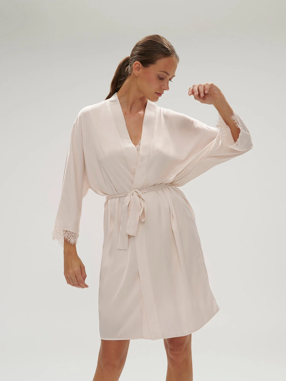 Satin Secrets Robe - Sakura PinkRegular price