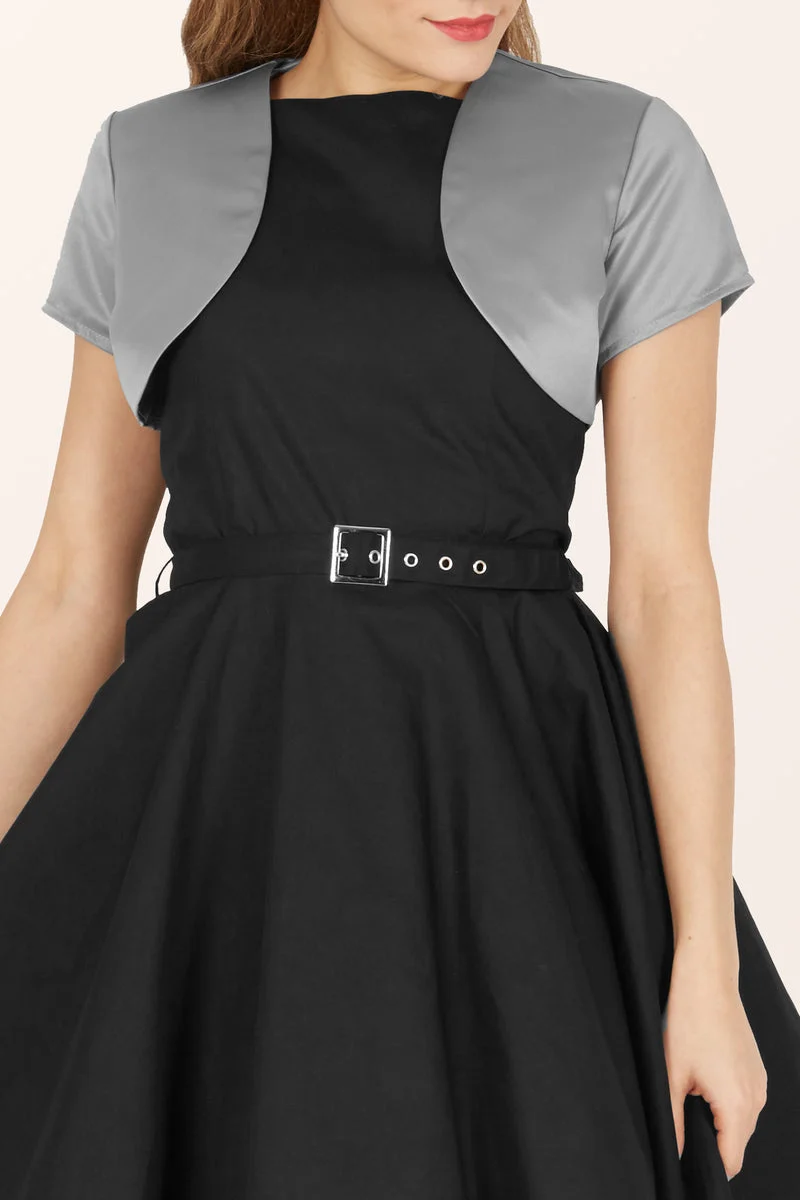 Satin Short Sleeve Bolero