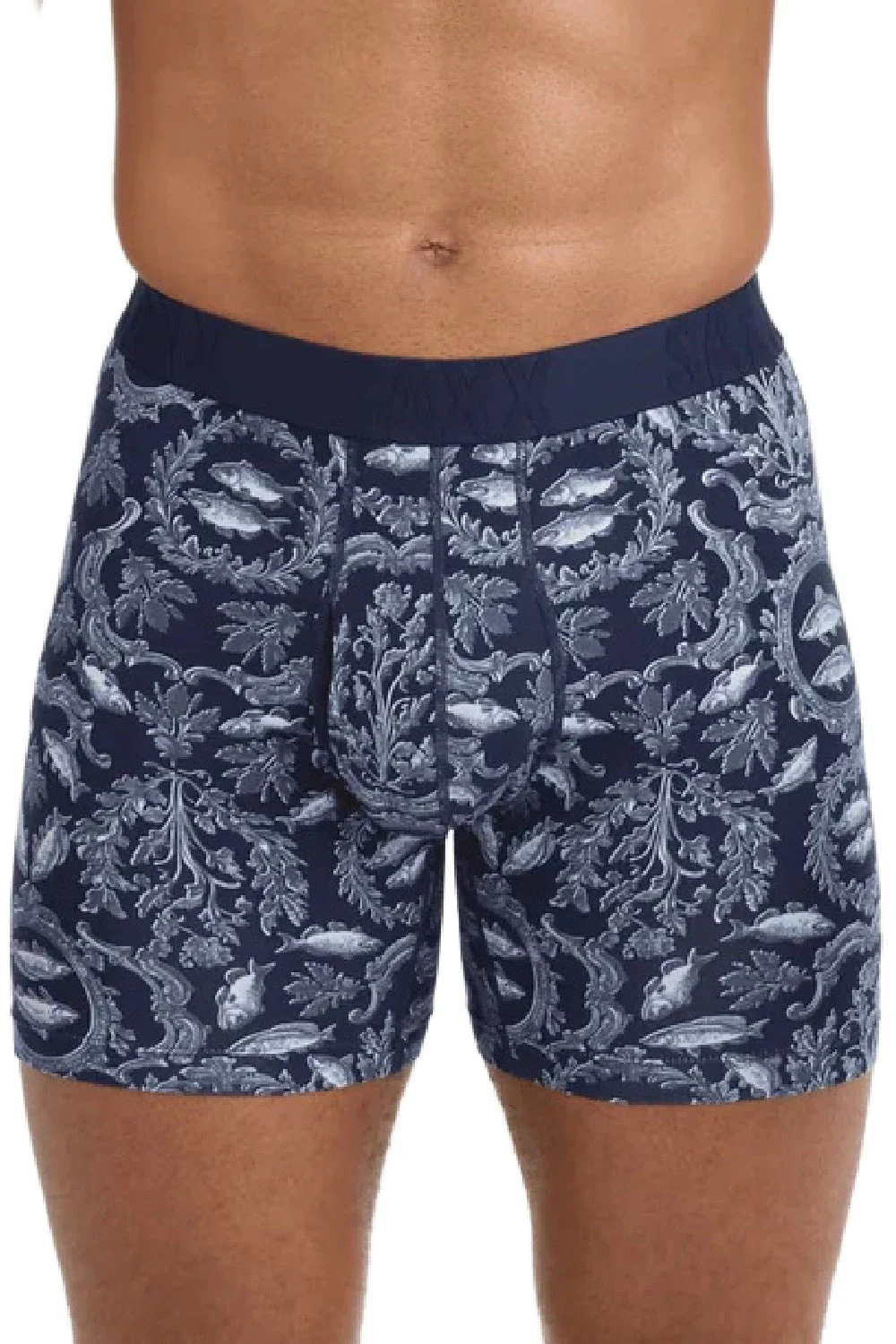 SAXX DropTemp Cooling Cotton Boxer SXBB86F-BDN (Backsplash-Dark Ink)