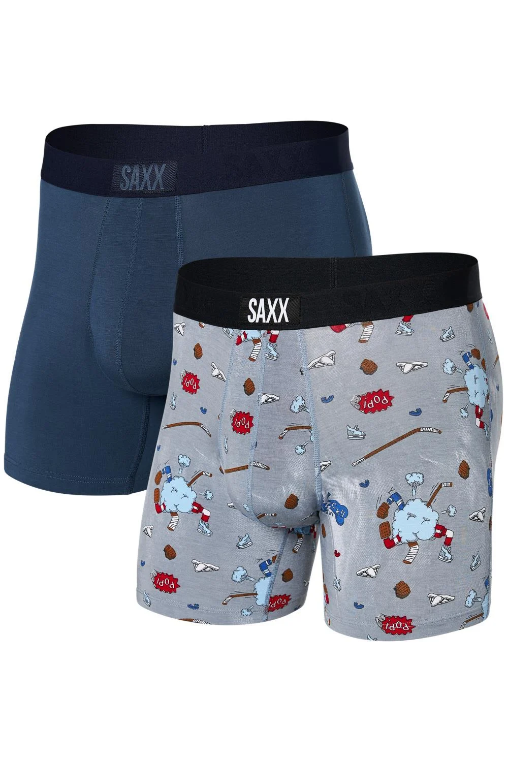 SAXX Vibe Boxer Brief 2 Pack SXPP2V-BBN (Bench Brawl/Navy)