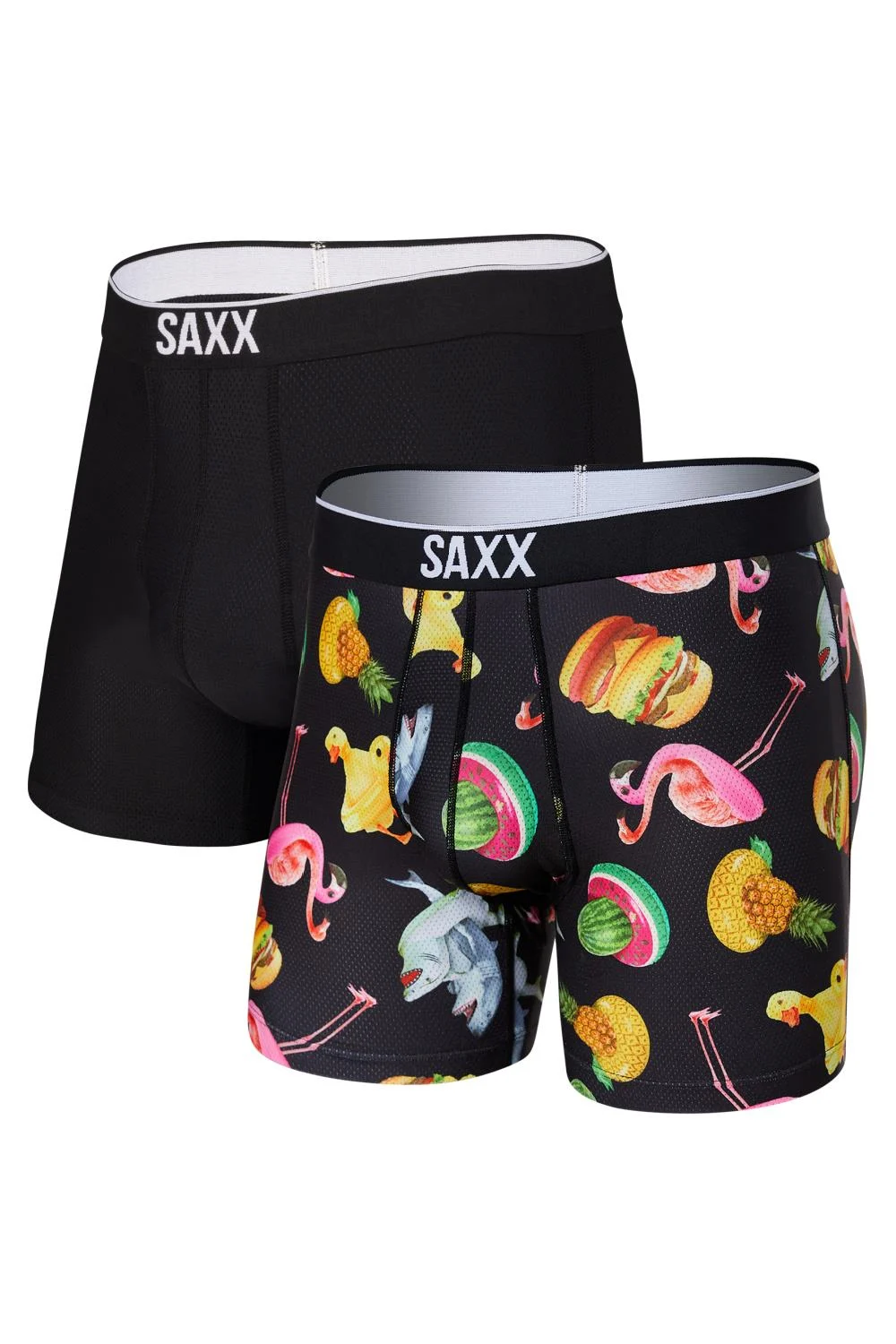 SAXX Volt Boxer Brief 2-pack SXPP2T-MFK (Mega Meta Floaties / Black)