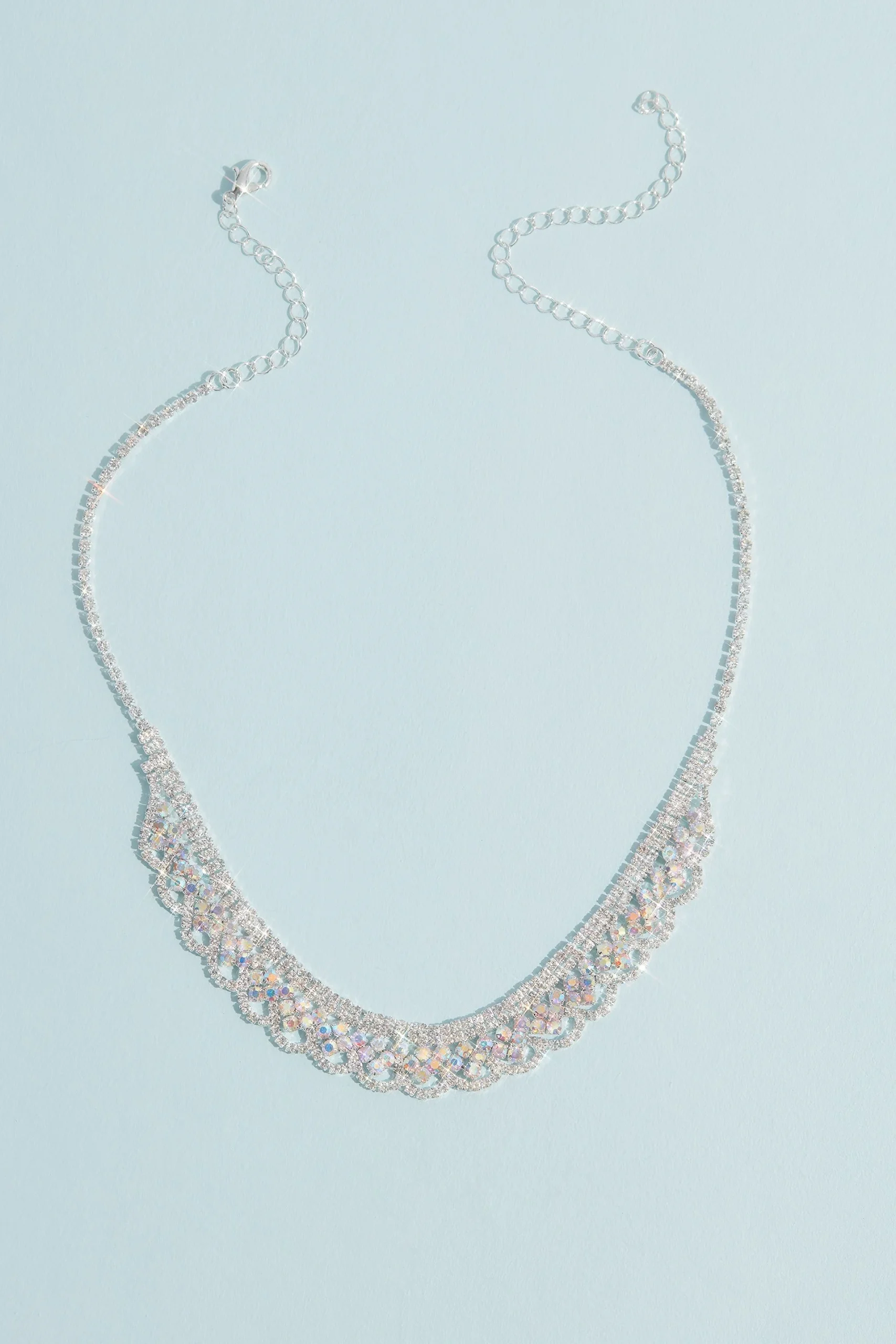 Scalloped Rhinestone Jewelry Set