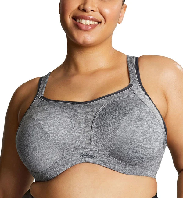 Sculptresse Activate Non-padded Underwire Sports Bra (9441) - Charcoal Marl