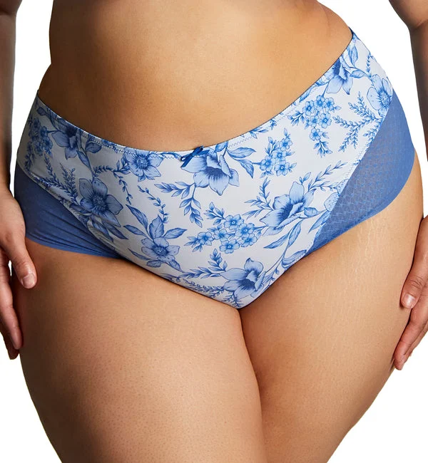 Sculptresse Bliss Deep Brief (10682) - Blue Floral