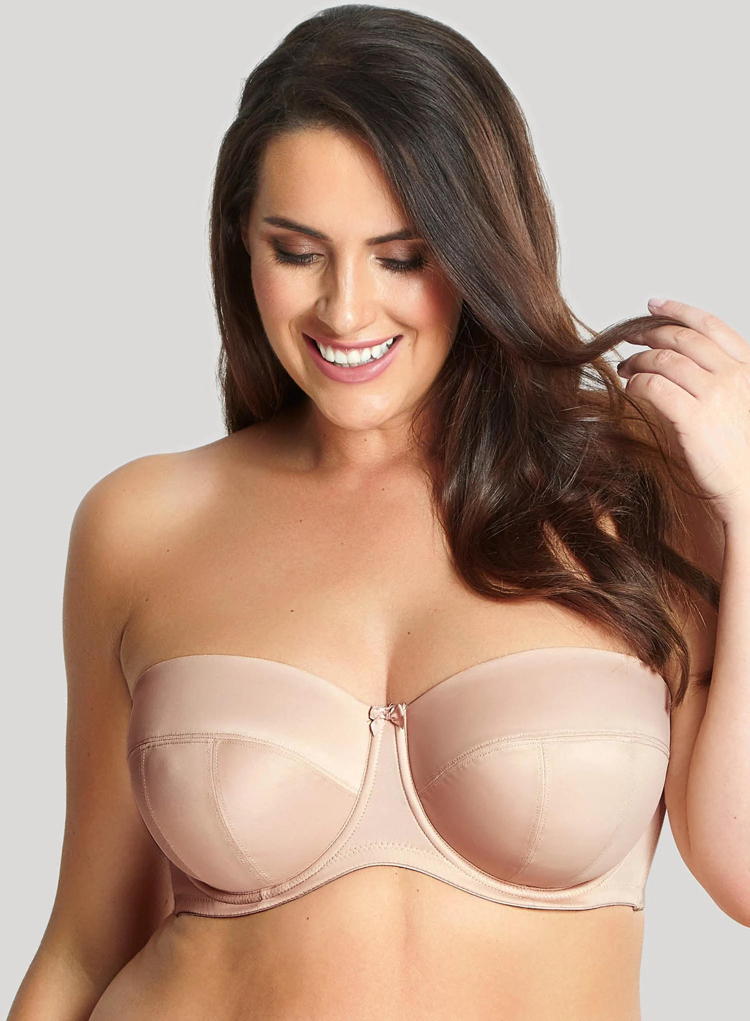 Sculptresse: Dana Strapless Underwired Bra Linen
