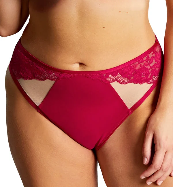 Sculptresse Josephine High Leg Brief (10852) - Magenta/Latte