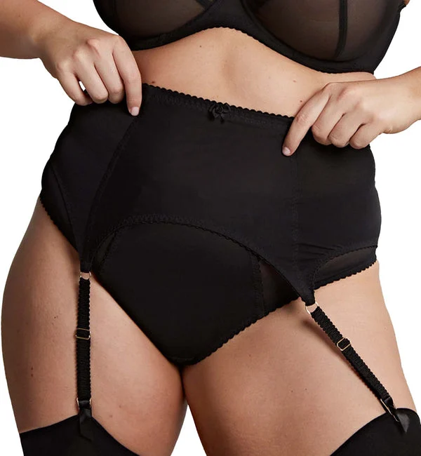 Sculptresse Liberty Waspie Suspender (10847) - Black