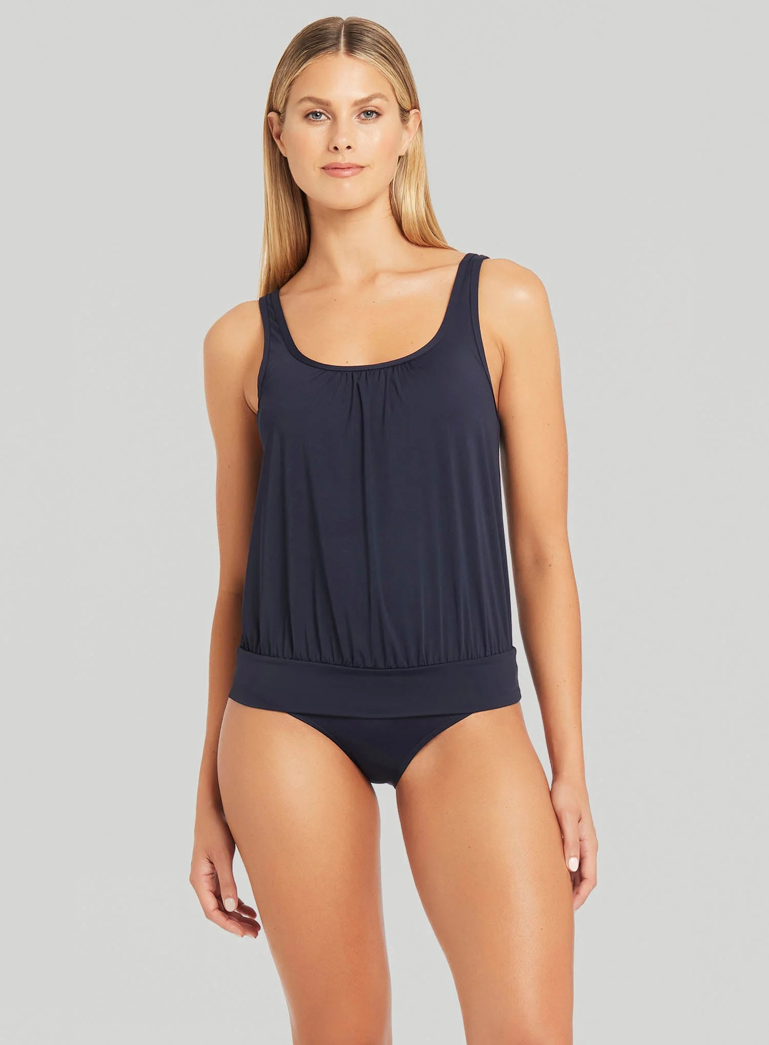 Sea Level: Eco Essentials Blouson Multifit Swim Tankini Night Sky
