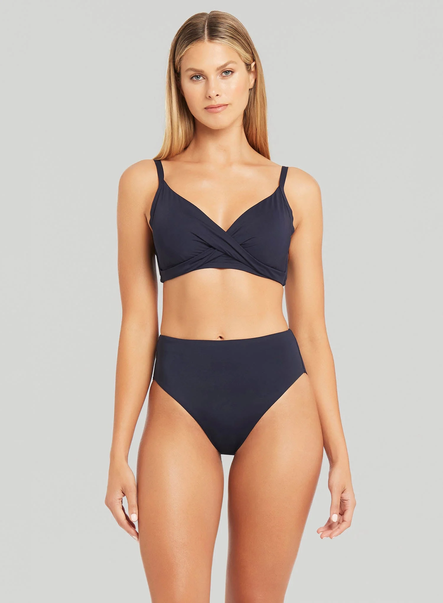 Sea Level: Eco Essentials Retro High Waist Bikini Pant Night Sky