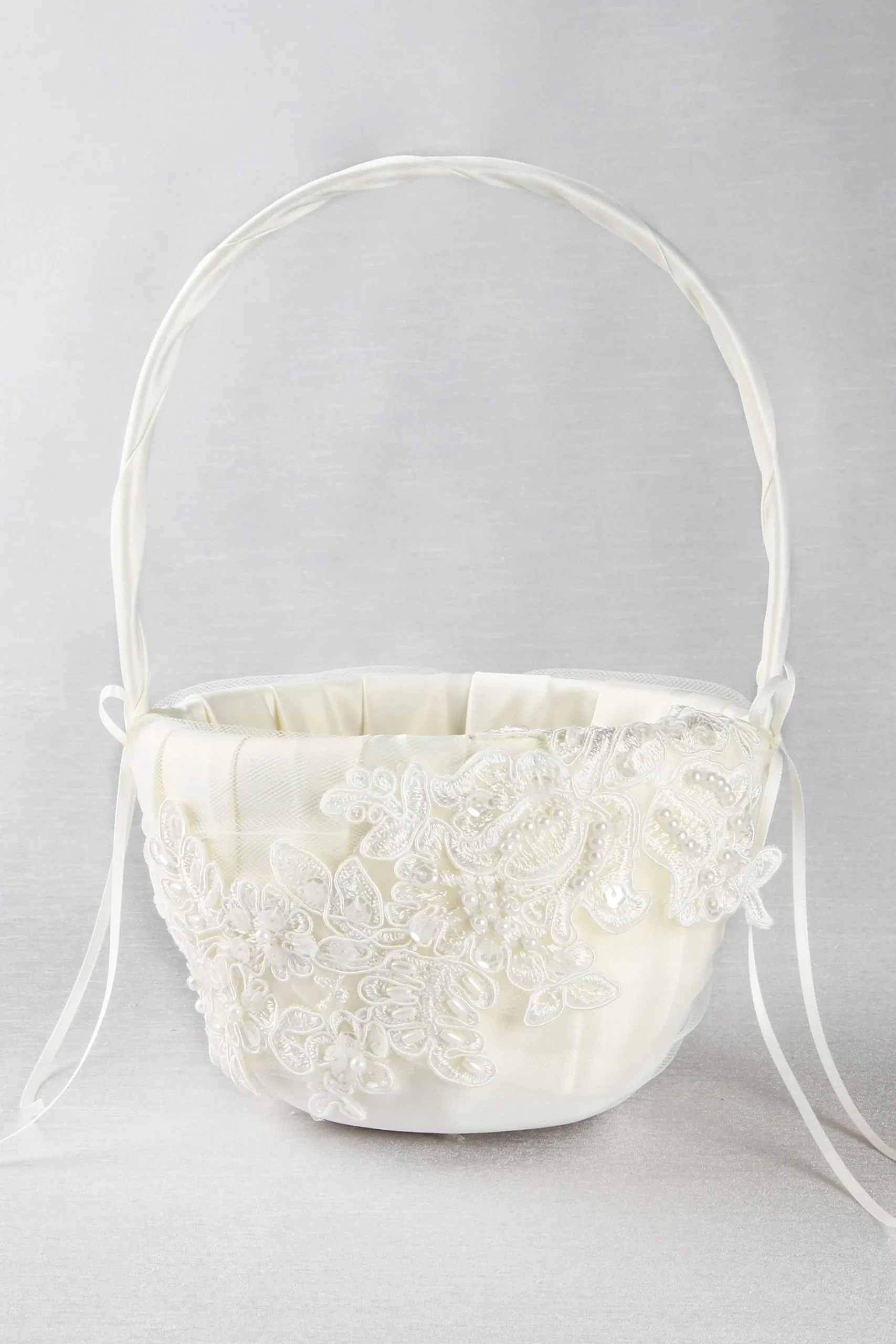 Sea of Petals Flower Girl Basket