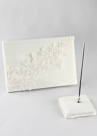 Sea of Petals Guest Book with Pen