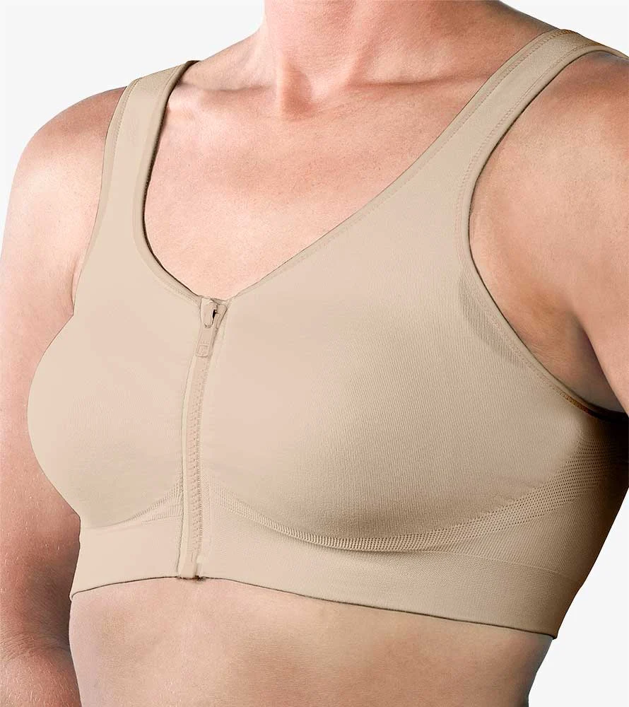 Seamless Zipper Bra