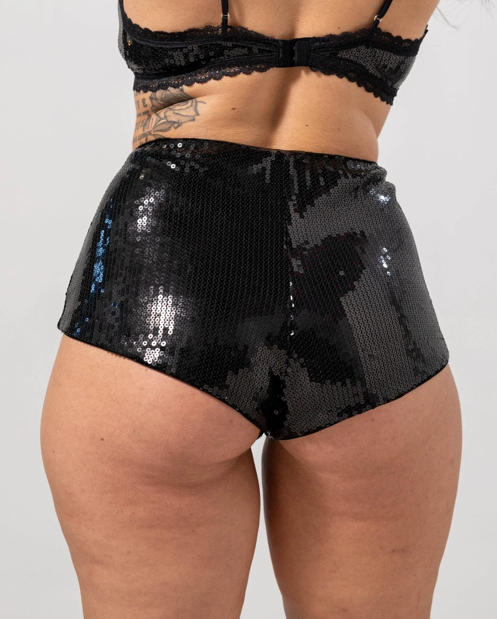 Sequin Mesh Hotpants