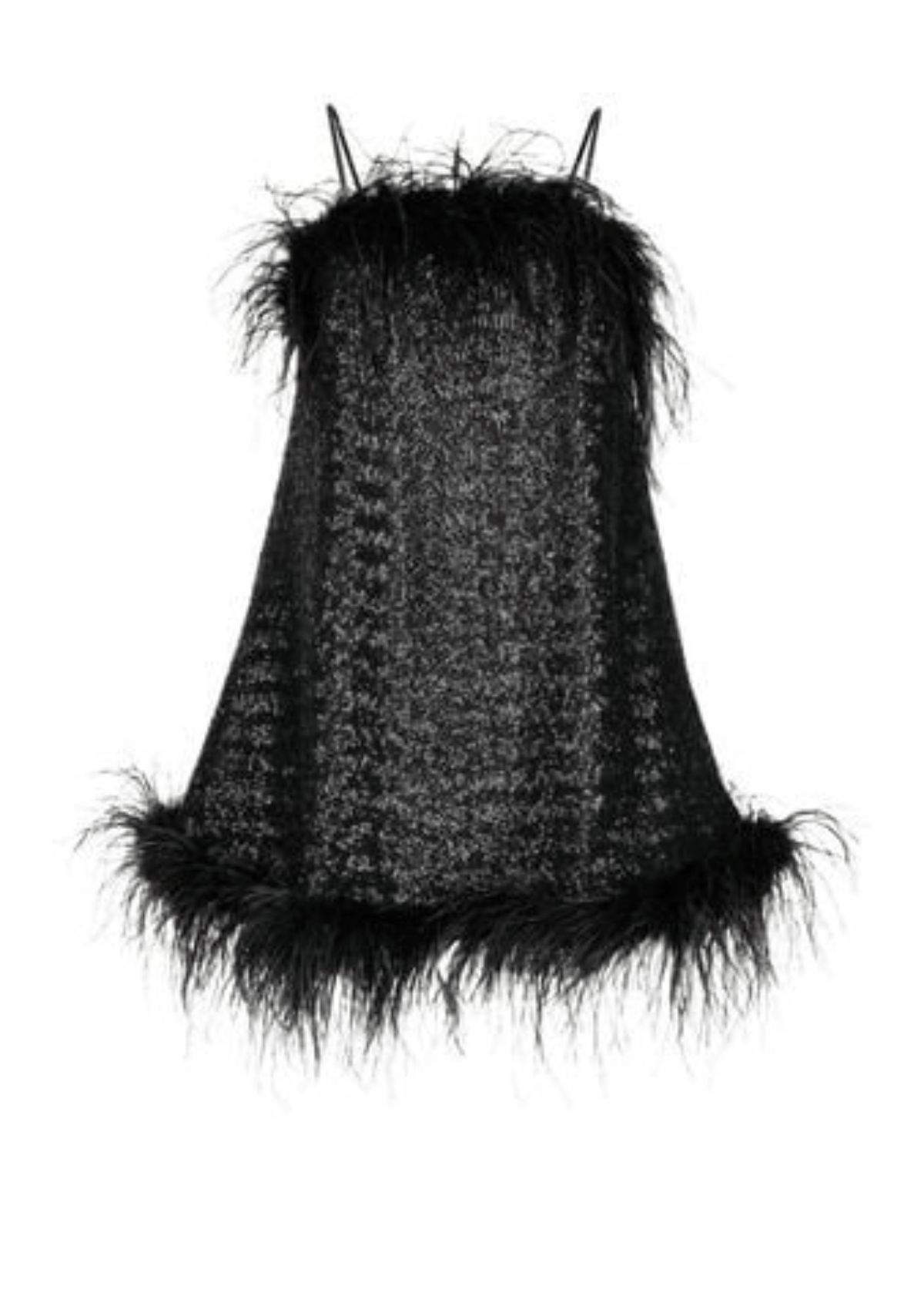 Seraphina Sequin and Feather Babydoll