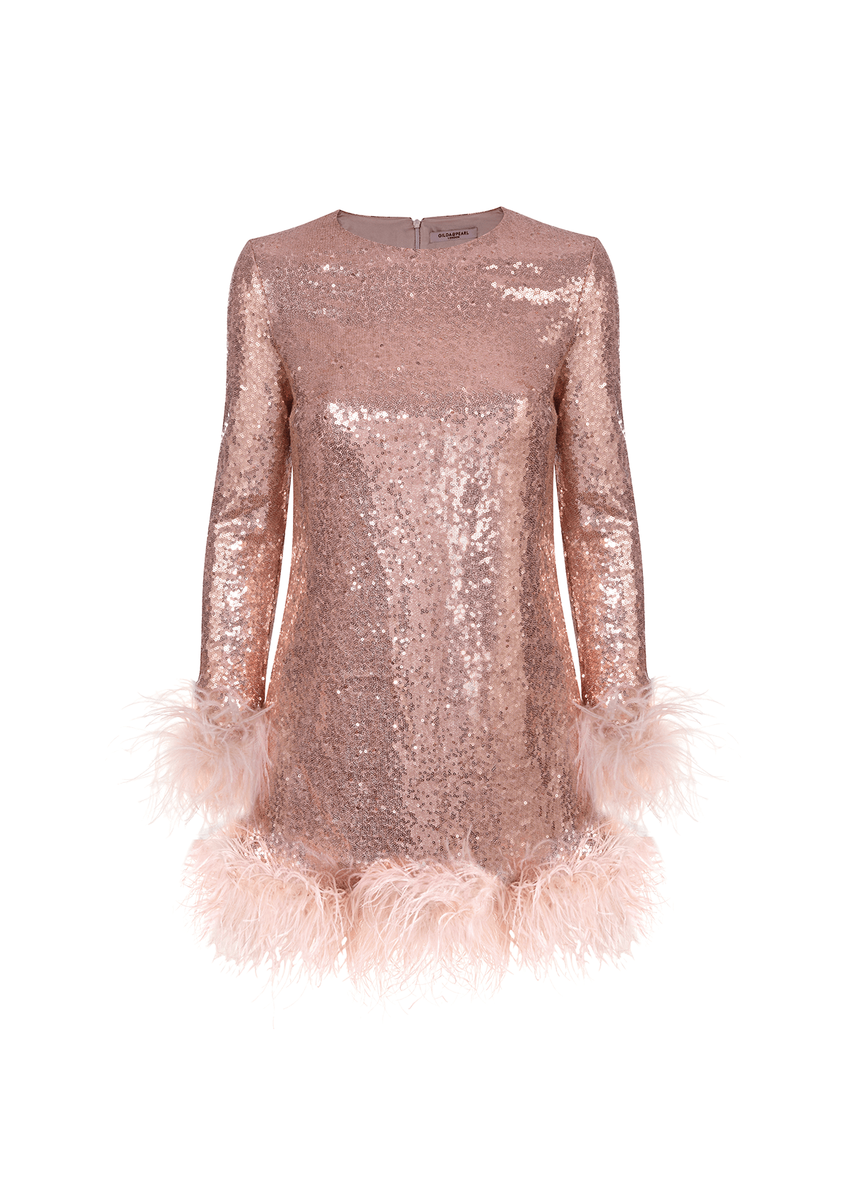 Seraphina Sequin and Feather Dress