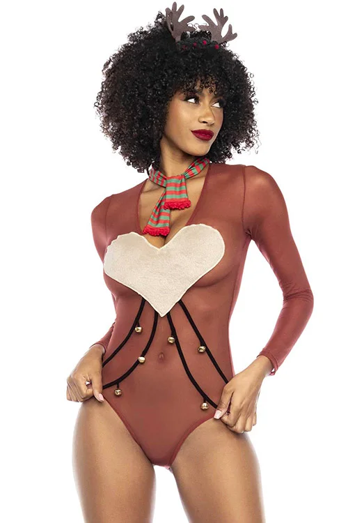 Sexy Babe Reindeer Bodysuit Costume By Mapale by Espiral