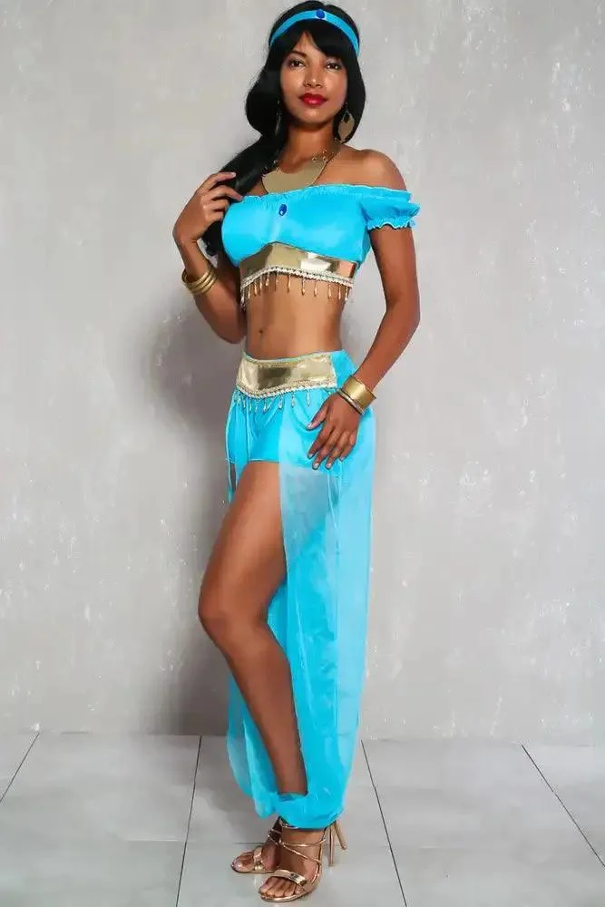 Sexy Bahama Blue Princess 4Pc. Costume