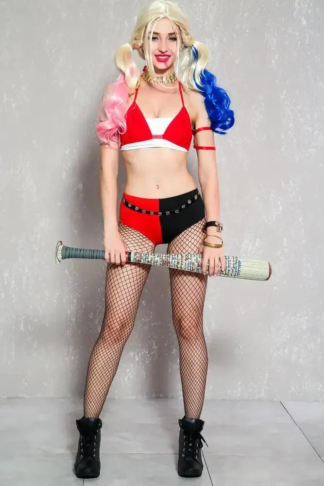 Sexy Red Black 3Pc Story Book Costume