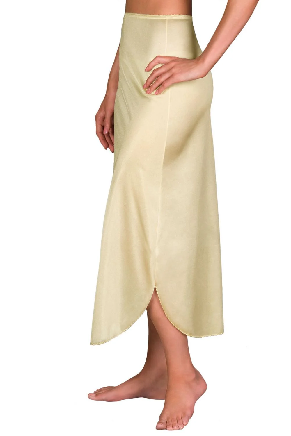 Shadowline Nylon Plus Size Long Slip, Nude (2115X)