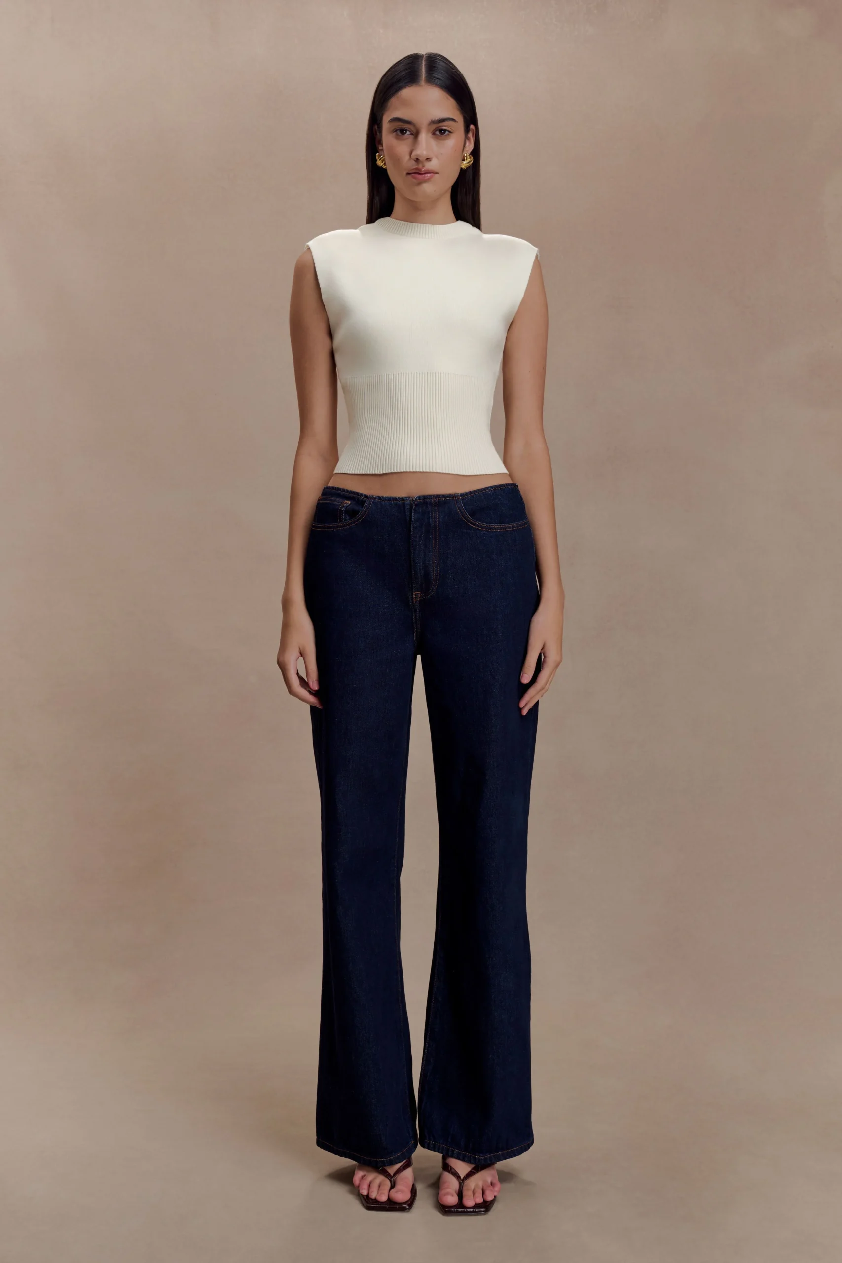 SharpayFINAL SALESleeveless Knit Top - Ivory