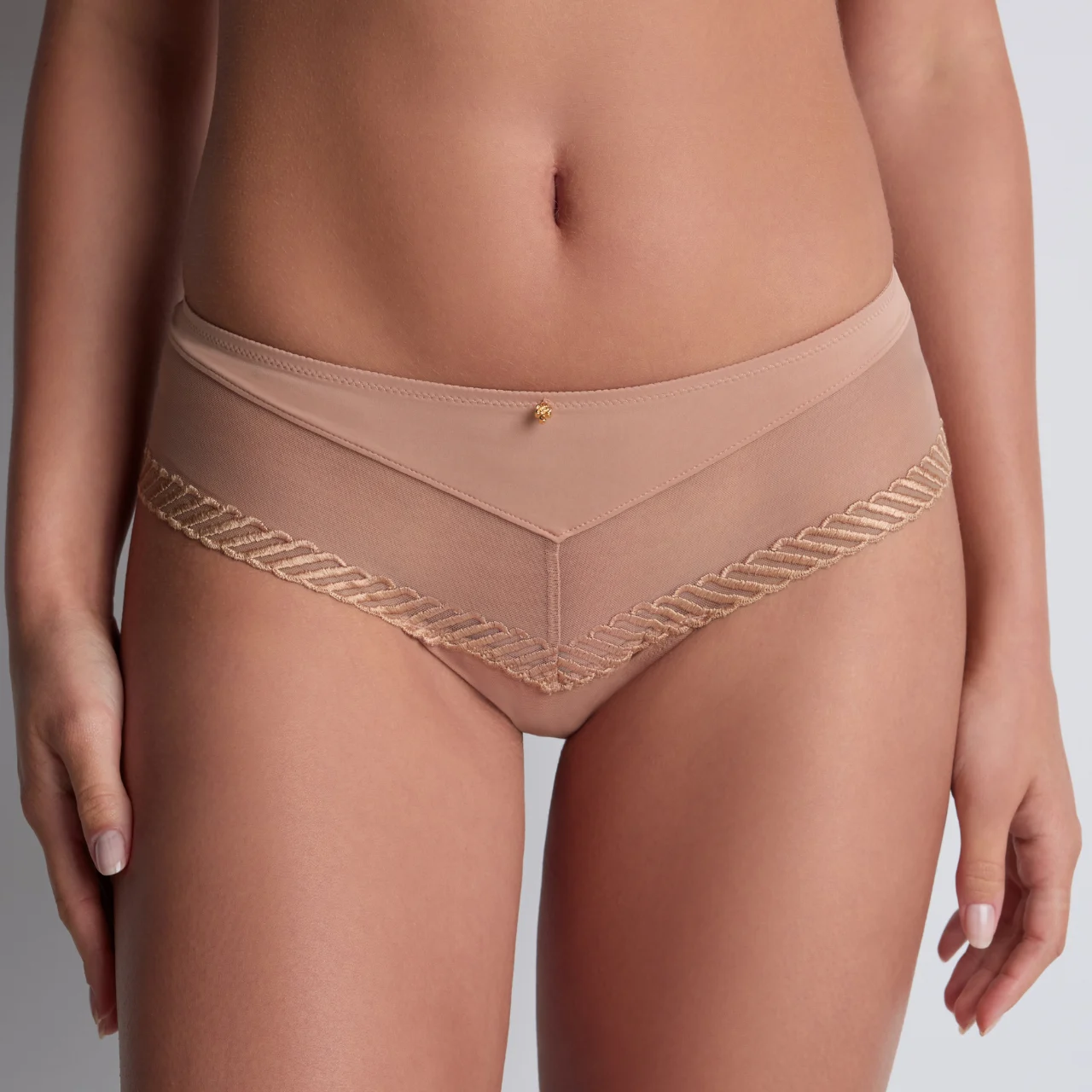 Sheer Emotion Shorty in Sand