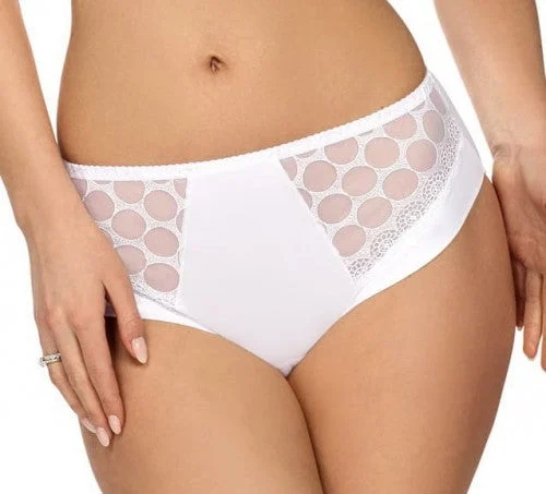 Sheer Mesh High Waist Panty Coco White