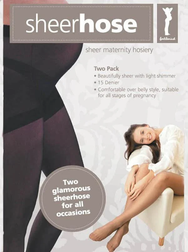 Sheerhose- Maternity Pantyhose 2 Pack