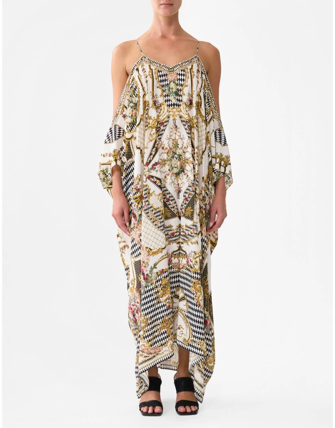 Shoestring Strap Kaftan, Rococo Glow