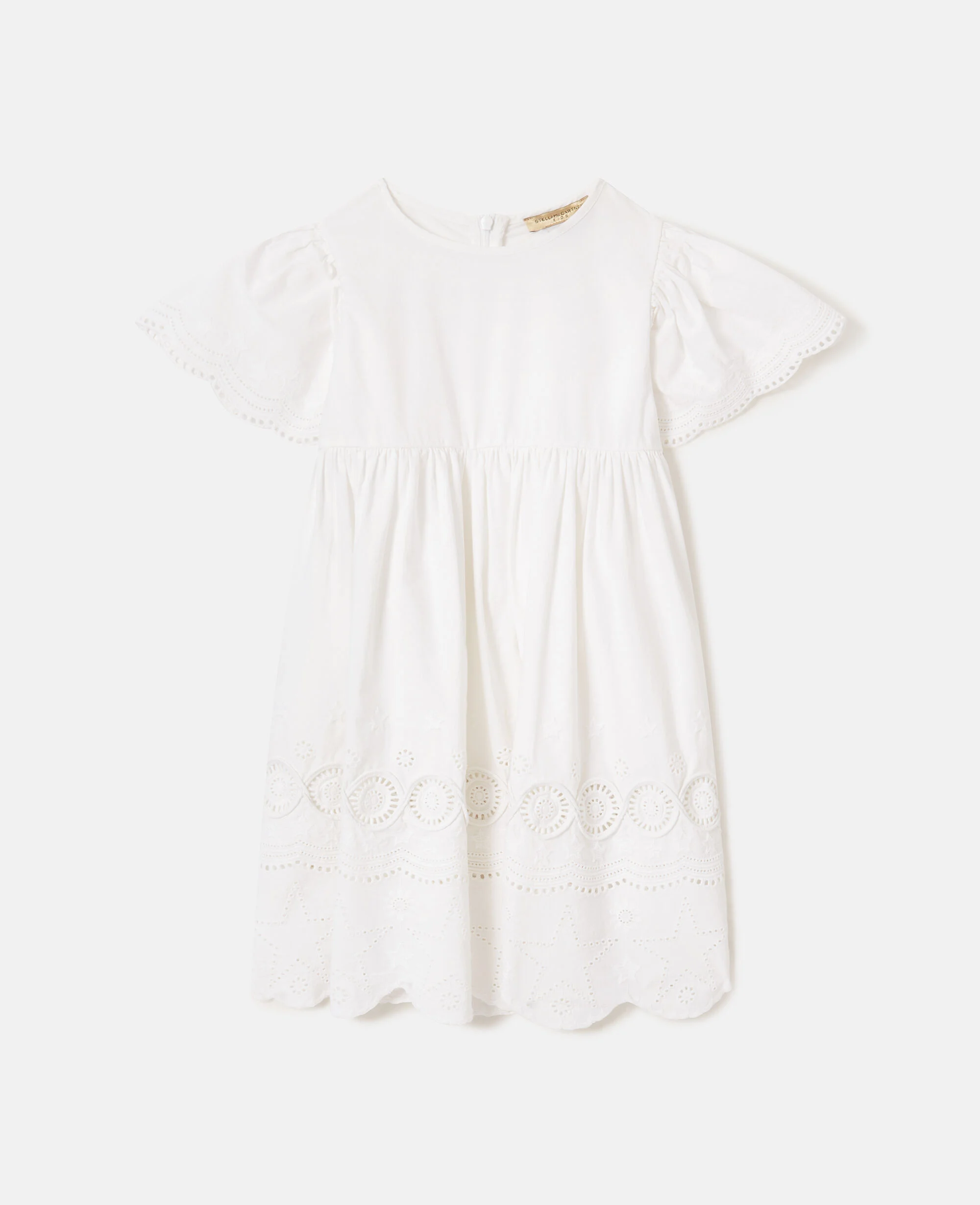 Short Sleeve Broderie Dress