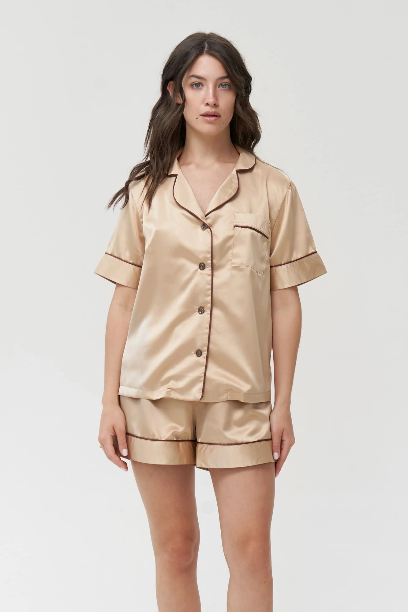Short Sleeve PJs in Gold