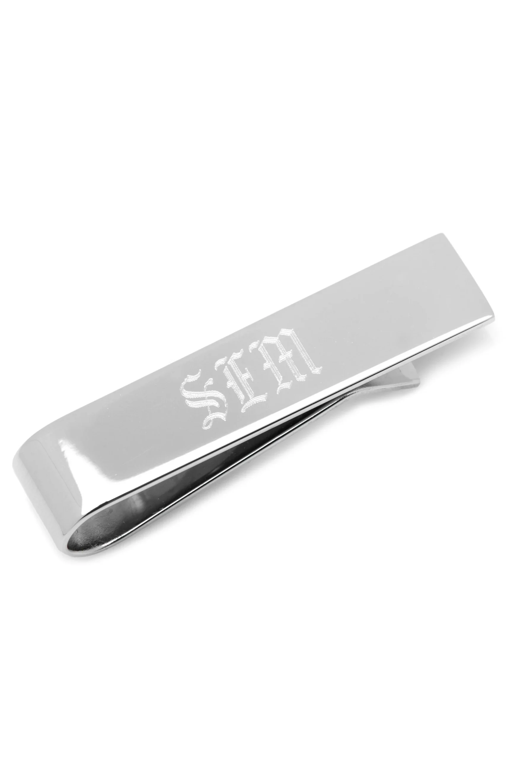Short Stainless Steel Engravable Tie Bar