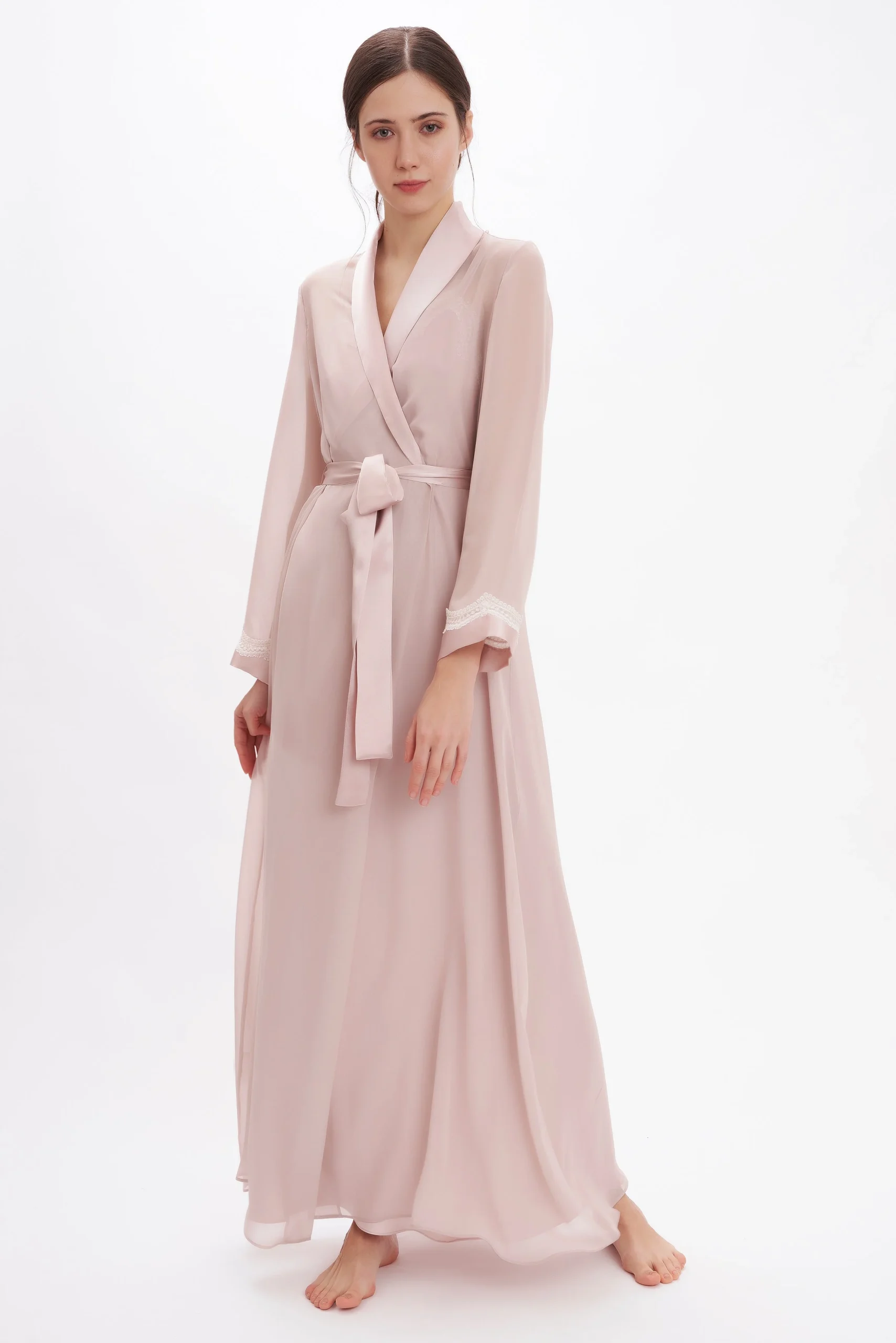 Silk Georgette Long Robe
