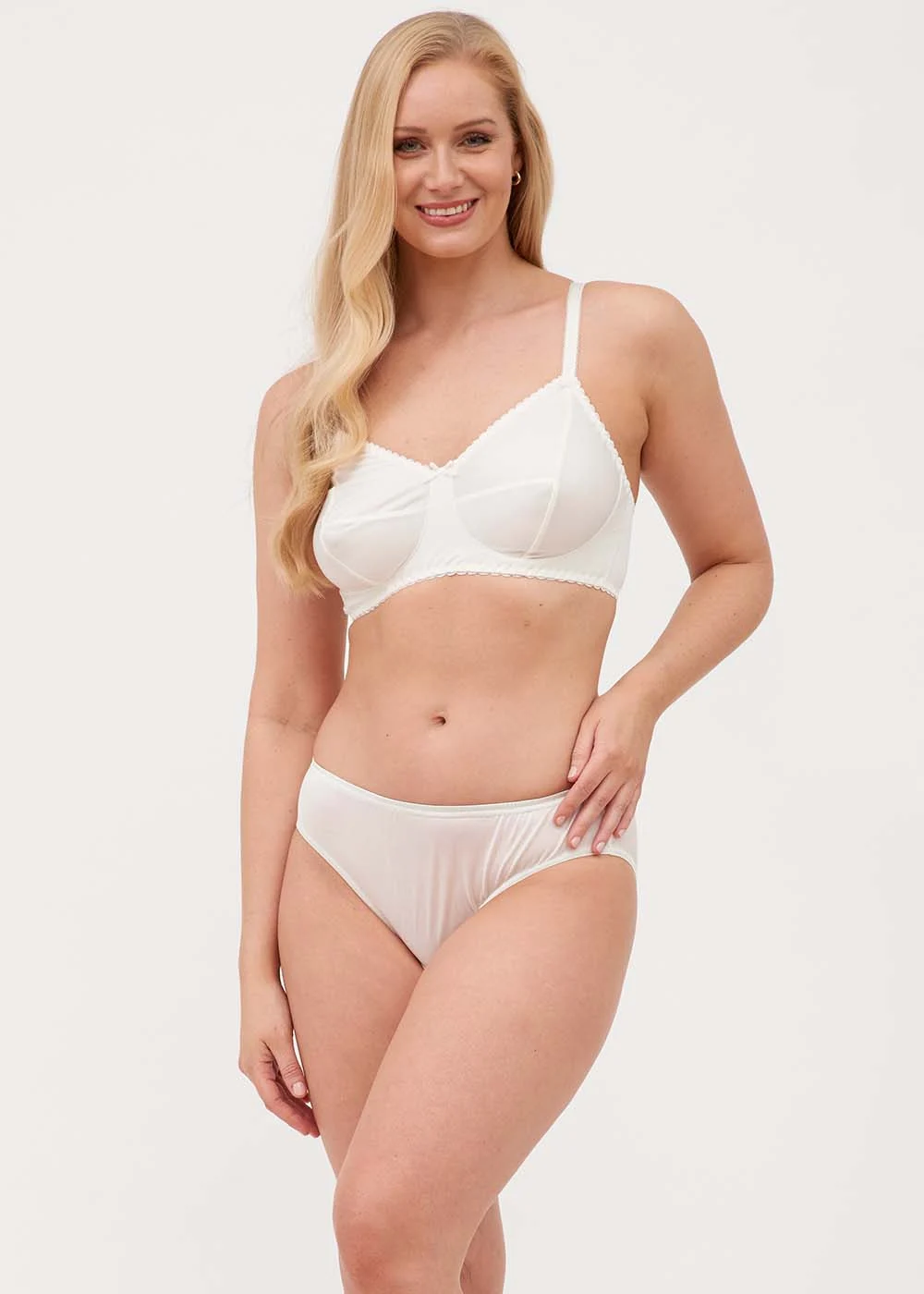 Silk Jersey Soft Bra D-E
