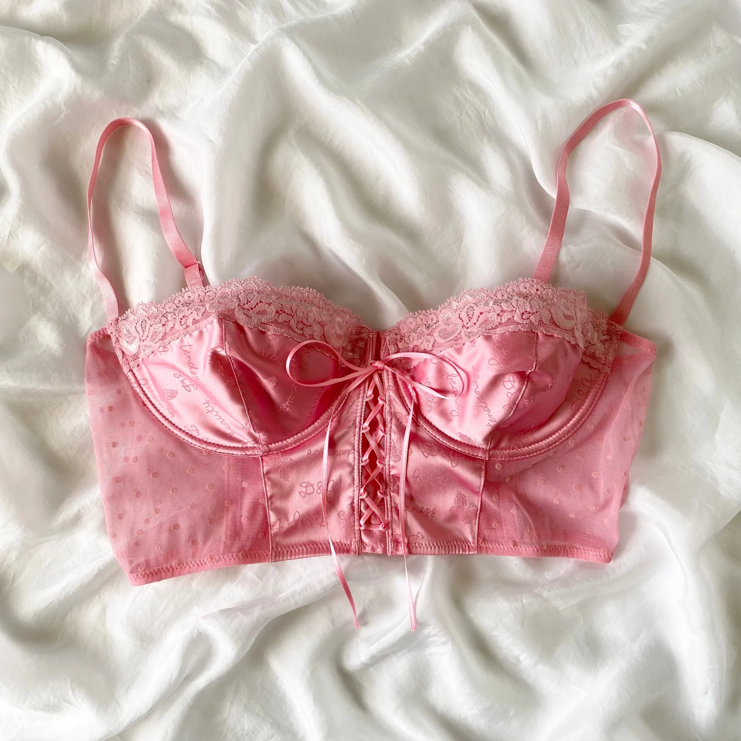 Silky Fuchsia Dolce and Gabbana Bustier Bra (36B) NWT
