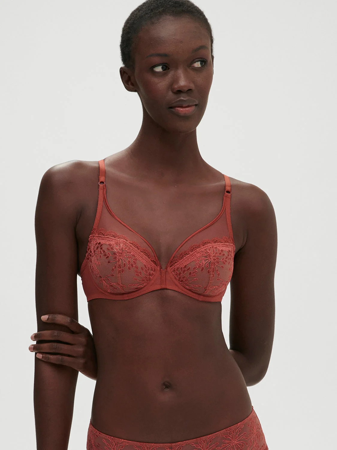 Singuliere Full Cup Plunge Bra - SiennaRegular price