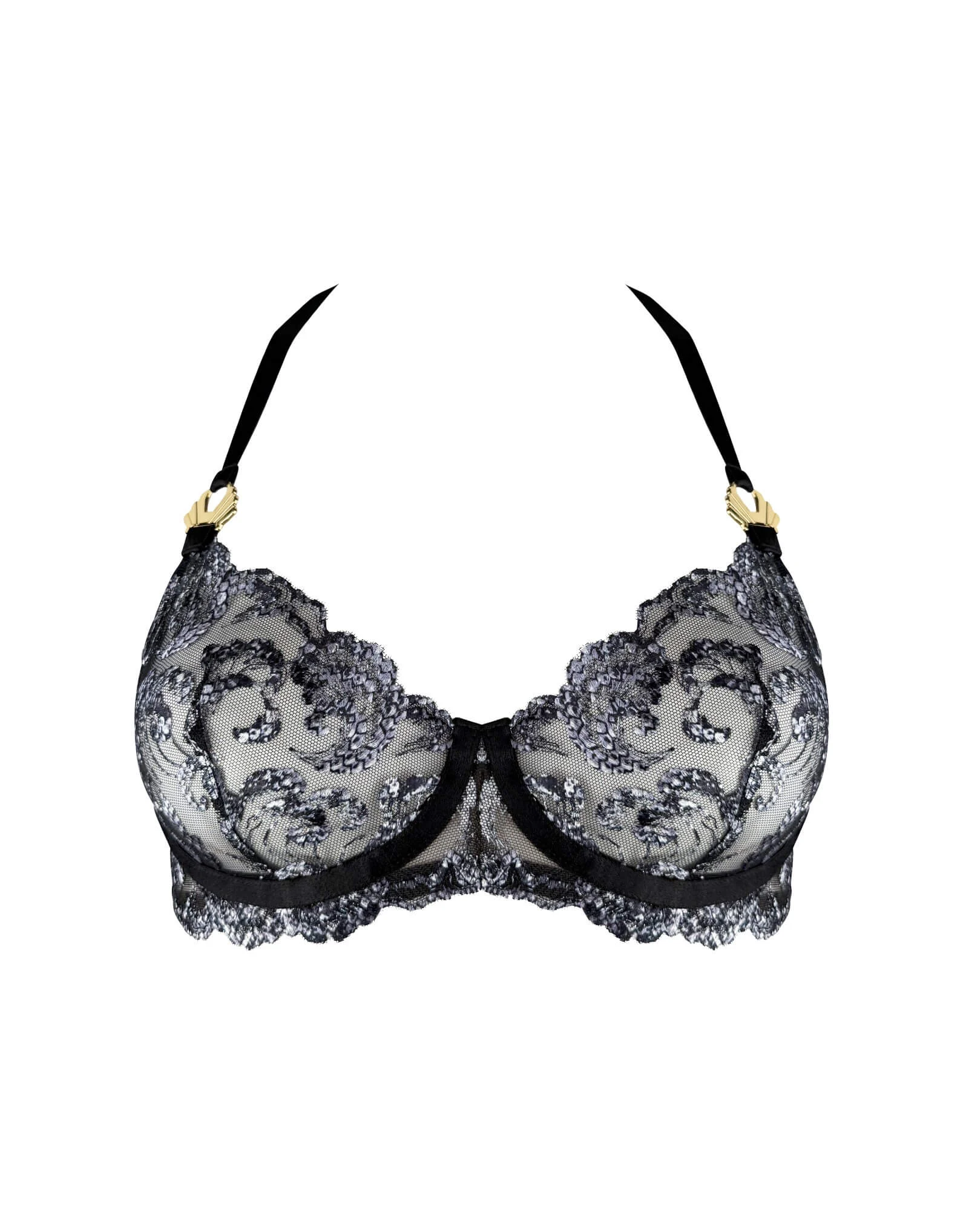 Siren Balconette Wire Bra Black