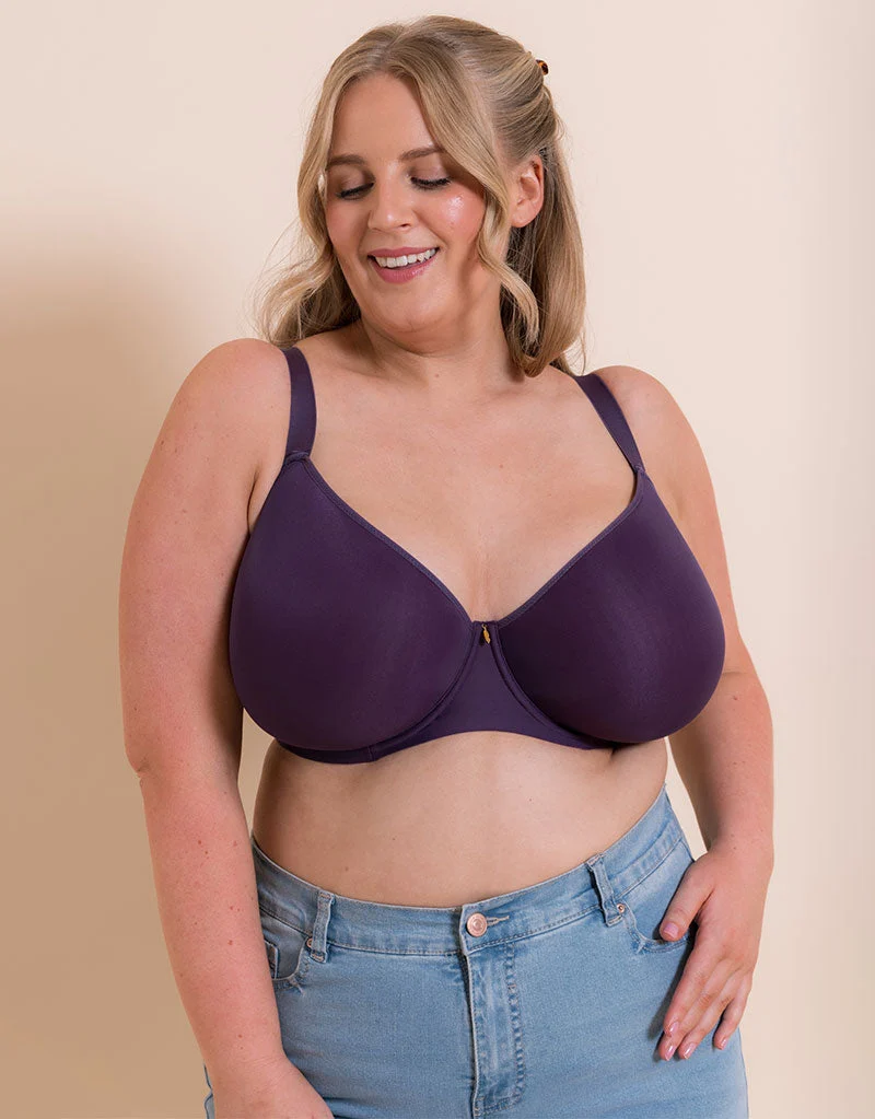 Smoothie Spacer Moulded T-Shirt Plunge Bra Deep Purple